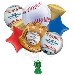 Baseball Foil Balloon Bouquet